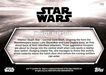 2018 Topps Star Wars: A New Hope Black & White #100 In Hot Pursuit Back