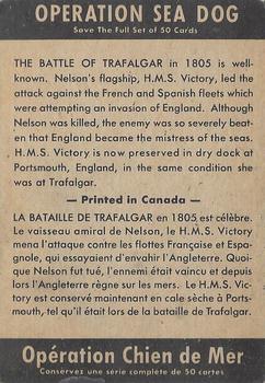 1954 Parkhurst Operation Sea Dog (V339-9) #2 H.M.S. Victory at Trafalgar Back