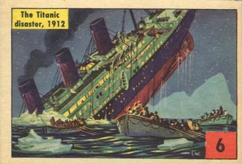 1954 Parkhurst Operation Sea Dog (V339-9) #6 Titanic Disaster Front