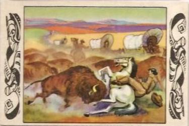1953 Bowman Frontier Days (R701-5) #42 Buffalo Stampede Front