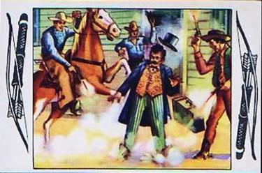 1953 Bowman Frontier Days (R701-5) #62 Cowboys Go to Town Front