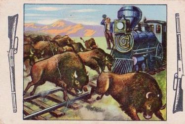1953 Bowman Frontier Days (R701-5) #97 Buffaloes Stop Train Front