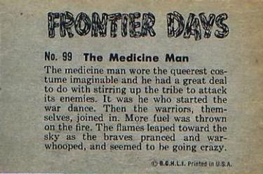 1953 Bowman Frontier Days (R701-5) #99 The Medicine Man Back