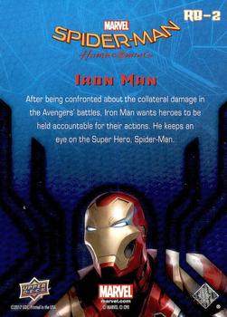 2017 Upper Deck Marvel Spider-Man: Homecoming Walmart Edition #RB-2 Iron Man - After being confronted about the Back