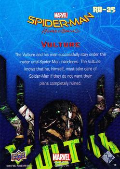 2017 Upper Deck Marvel Spider-Man: Homecoming Walmart Edition #RB-25 Vulture - The Vulture and his men successfully Back