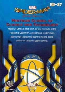 2017 Upper Deck Marvel Spider-Man: Homecoming Walmart Edition #RB-27 Midtown School's best train for and compete in the Back