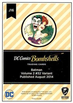 2017 Cryptozoic DC Comics Bombshells - Copper Deco Foil #J16 Batman - Volume 2 #32 Back