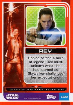 2017 Topps Star Wars Journey to the Last Jedi (UK Release) - Shiny Cards #169 Rey Back