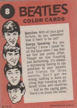 1964 Topps Beatles Color #8 Paul - George Speaking Back