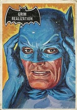 1966 O-Pee-Chee Batman (Black Bat Logo) #7 Grim Realization Front