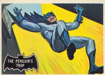 1966 O-Pee-Chee Batman (Black Bat Logo) #16 The Penguin's Trap Front