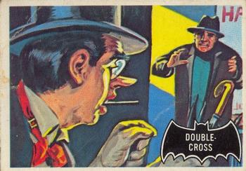 1966 O-Pee-Chee Batman (Black Bat Logo) #22 Double-Cross Front