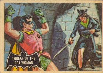 1966 O-Pee-Chee Batman (Black Bat Logo) #31 Threat of the Cat Woman Front