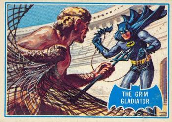 1966 O-Pee-Chee Batman Series B (Blue Bat Logo) #7B The Grim Gladiator Front