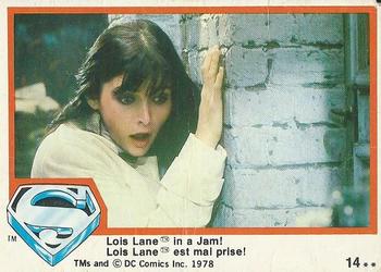 1978 O-Pee-Chee Superman: The Movie #14 Lois Lane in a Jam! Front