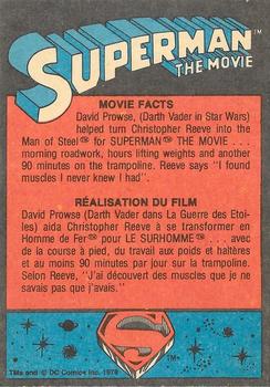 1978 O-Pee-Chee Superman: The Movie #73 Life-Saving Spaceship of Jor-El Back