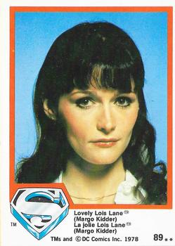 1978 O-Pee-Chee Superman: The Movie #89 Lovely Lois Lane (Margot Kidder) Front