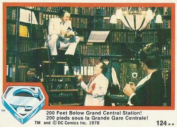 1978 O-Pee-Chee Superman: The Movie #124 200 Feet Below Grand Central Station! Front