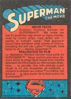 1978 O-Pee-Chee Superman: The Movie #128 Eve Teschmacher: Dizzy, Devious and Delightful! Back