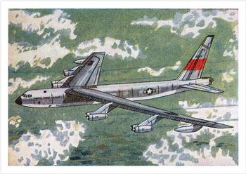 1958 Cardmaster Jet Aircraft of the World #5 Boeing B52 Stratofortress Front
