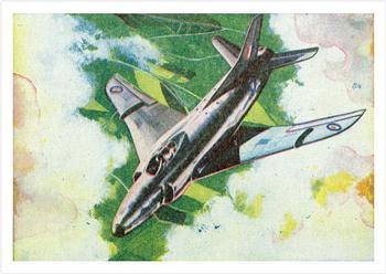 1958 Cardmaster Jet Aircraft of the World #7 Supermarine Swift Front