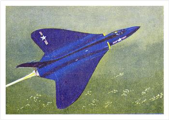 1958 Cardmaster Jet Aircraft of the World #20 Douglas Skyray Front