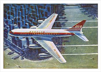 1958 Cardmaster Jet Aircraft of the World #24 Douglas D.C.8 Front