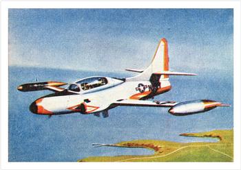 1958 Cardmaster Jet Aircraft of the World #77 Lockheed T2V-1 Seastar Front