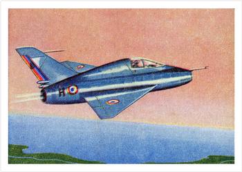 1958 Cardmaster Jet Aircraft of the World #91 Nord 1405. Gerfaut II Front