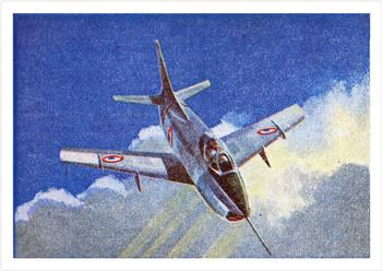 1958 Cardmaster Jet Aircraft of the World #93 Fiat G91 Front
