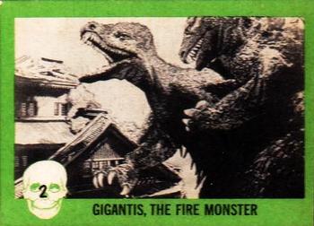 1961 Nu-Cards Horror Monster #2 Gigantis The Fire Monster Front