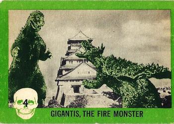 1961 Nu-Cards Horror Monster #4 Gigantis The Fire Monster Front