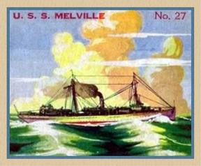 1936 Newport Products Battleship Gum (R20) #27 U.S.S. Melville Front