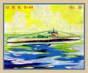 1936 Newport Products Battleship Gum (R20) #30 U.S.S. S-44 Front