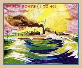 1936 Newport Products Battleship Gum (R20) #34 Eagle Boats (1 to 60) Front
