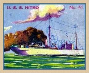 1936 Newport Products Battleship Gum (R20) #41 U.S.S. Nitro Front