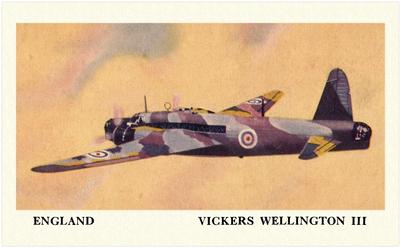 1940 Cracker Jack Fighting Planes (E151) #NNO England: Vickers Wellington III Front