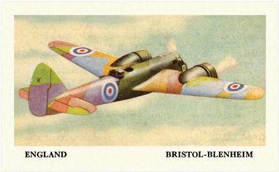 1940 Cracker Jack Fighting Planes (E151) #NNO England: Bristol-Blenheim Front