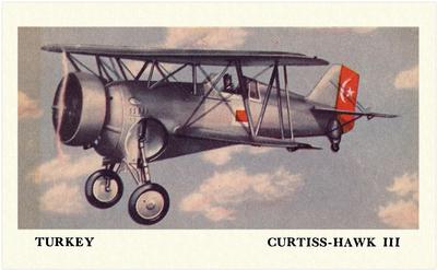 1940 Cracker Jack Fighting Planes (E151) #NNO Turkey: Curtiss-Hawk III Front
