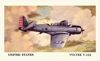 1940 Cracker Jack Fighting Planes (E151) #NNO United States: Vultee V-12A Front