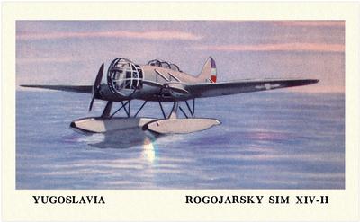 1940 Cracker Jack Fighting Planes (E151) #NNO Yugoslavia: Rogojarsky SIM XIV-H Front