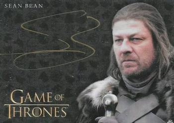 2017 Rittenhouse Game of Thrones Valyrian Steel - Autographs Gold #NNO Sean Bean Front