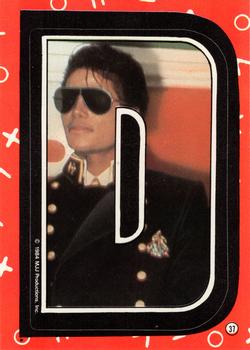 1984 Topps Michael Jackson - Stickers #37 Michael Jackson Front