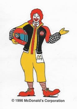 1996 Collect-A-Card The Adventures of Ronald McDonald: The McDonaldland 500 - Racing Team Stickers #1 Ronald McDonald Front