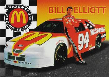 1996 Collect-A-Card The Adventures of Ronald McDonald: The McDonaldland 500 - Bill Elliot Racing Tips #MBE-1 Bill Elliott Front