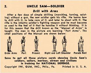 1941 Gum Inc. Uncle Sam (R157) #2 Drill with Arms Back