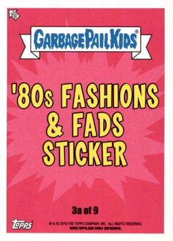 2018 Topps Garbage Pail Kids We Hate the '80s - Puke #3a Peg Warmers Back