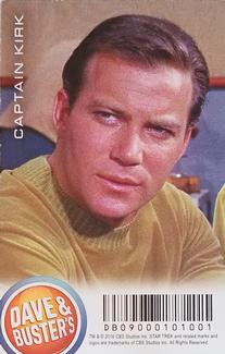 2016 Dave & Buster's Star Trek: Captains #DB09000101001 Captain Kirk Back