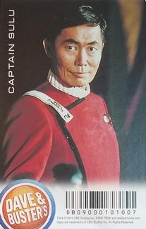 2016 Dave & Buster's Star Trek: Captains #DB09000101007 Captain Sulu Back