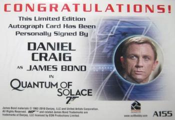 2017 Rittenhouse James Bond Archives Final Edition - Autographs #A155 Daniel Craig Back